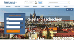Desktop Screenshot of czech-tourist.de